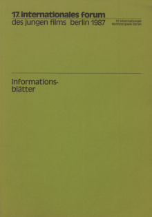 Cover Programmbuch 17. internationales forum des jungen films berlin 1987