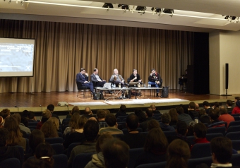 Picture of Peter Friess, Luis Miguel Girao, Burce Sterlin, Frank Rieger and David Cuartielles (left to right)