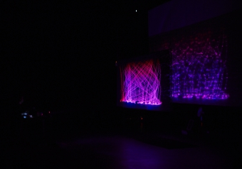 Picture of "Black Smoking Mirror", performance by Gert Jan Prins & Martjin Van Boven