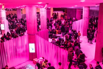 Audience at the opening of transmediale 2019