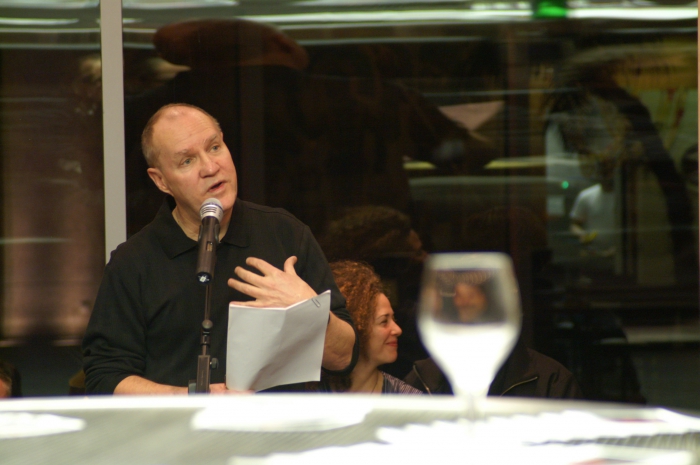 Arthur Kroker at the opening of the exhibition "Marshall McLuhan - Enter The Medium"