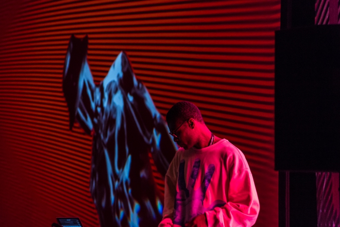 The world premiere of the performance Actress + Young Paint (Live AI/AV) at transmediale 2019